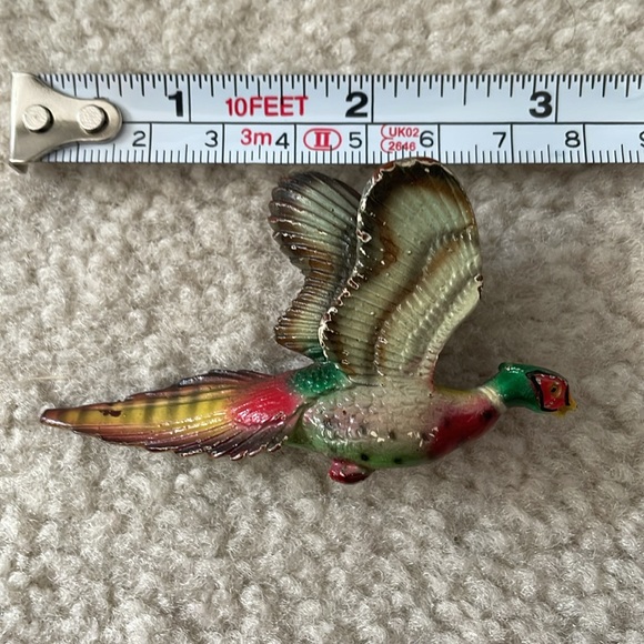 Vintage Wildlife - Pheasant Pin Brooch - Picture 6 of 6